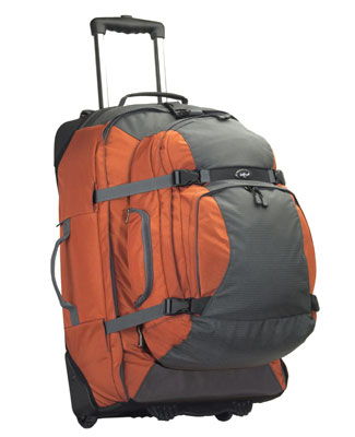 Switchback Max: A suitcase, backpack and day pack